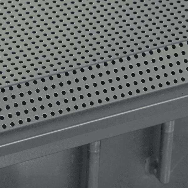 584×584×480mm Zero-Leakage IP55-Rated Liquid Trough HEPA Vent for Semiconductor Cleanroom Air Supply