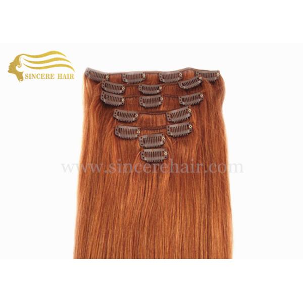 Top Quality Hair Grade 20 Inch Brown Clip In Remy Human Hair 7 Peices 16 Clips A Set 100 Gram For Sale 22