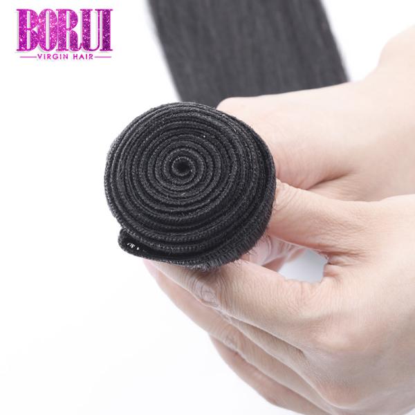 Unprocessed Brazilian Virgin Human Hair Soft Silky Straight Optional Texture