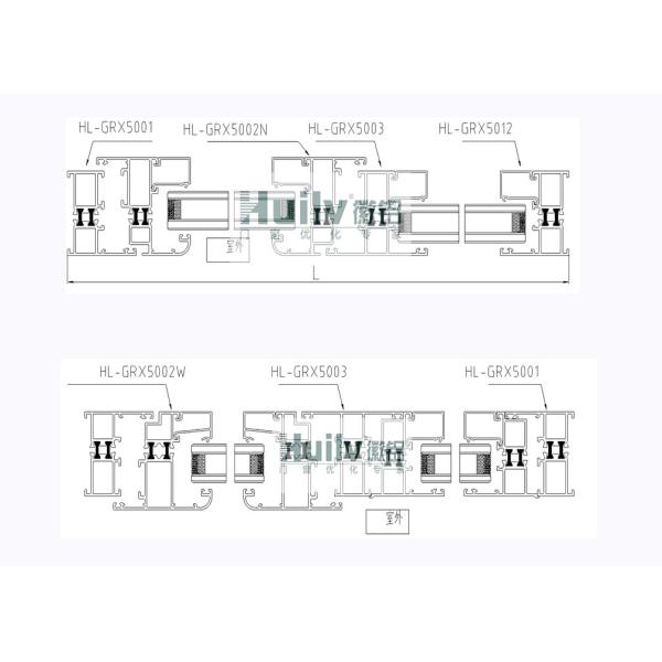 Перерыв восходящего потока теплого воздуха окна 1.4mm прессовал алюминиевая рамка для квартиры