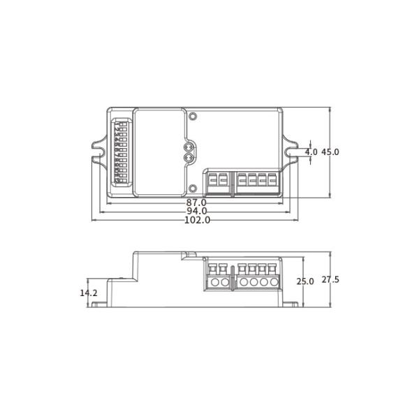 Отключенный головной датчик движения переменного тока DIP HNS205 1-10v Приглушение