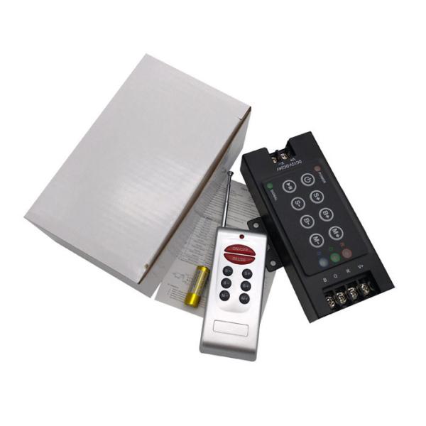 12-24v Controlador LED de casca de ferro 5-10 Distância de comando Rf 8 Chave 30a Dimmer Rgb