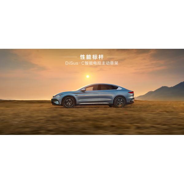 Blue 2024 BYD Han EV 506km Four-Wheel Drive Left-Hand Drive Five-Seater Electric Car