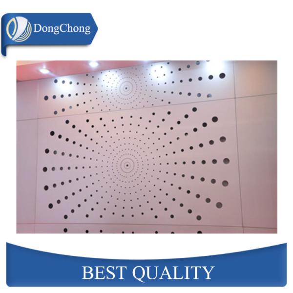 Stylish Custom Aluminum Panels Customized Hole Shape Color Theatre Use