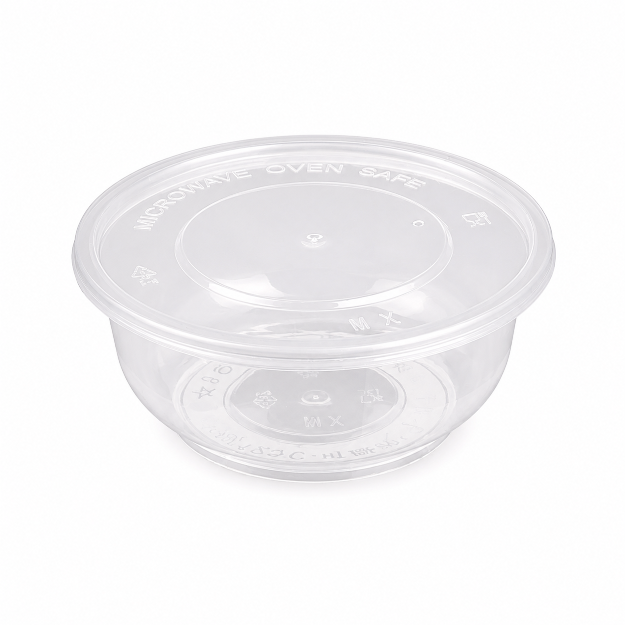 360ml Round PP Disposable Soup Bowls Clear Lids for Takeaway Soup Portions