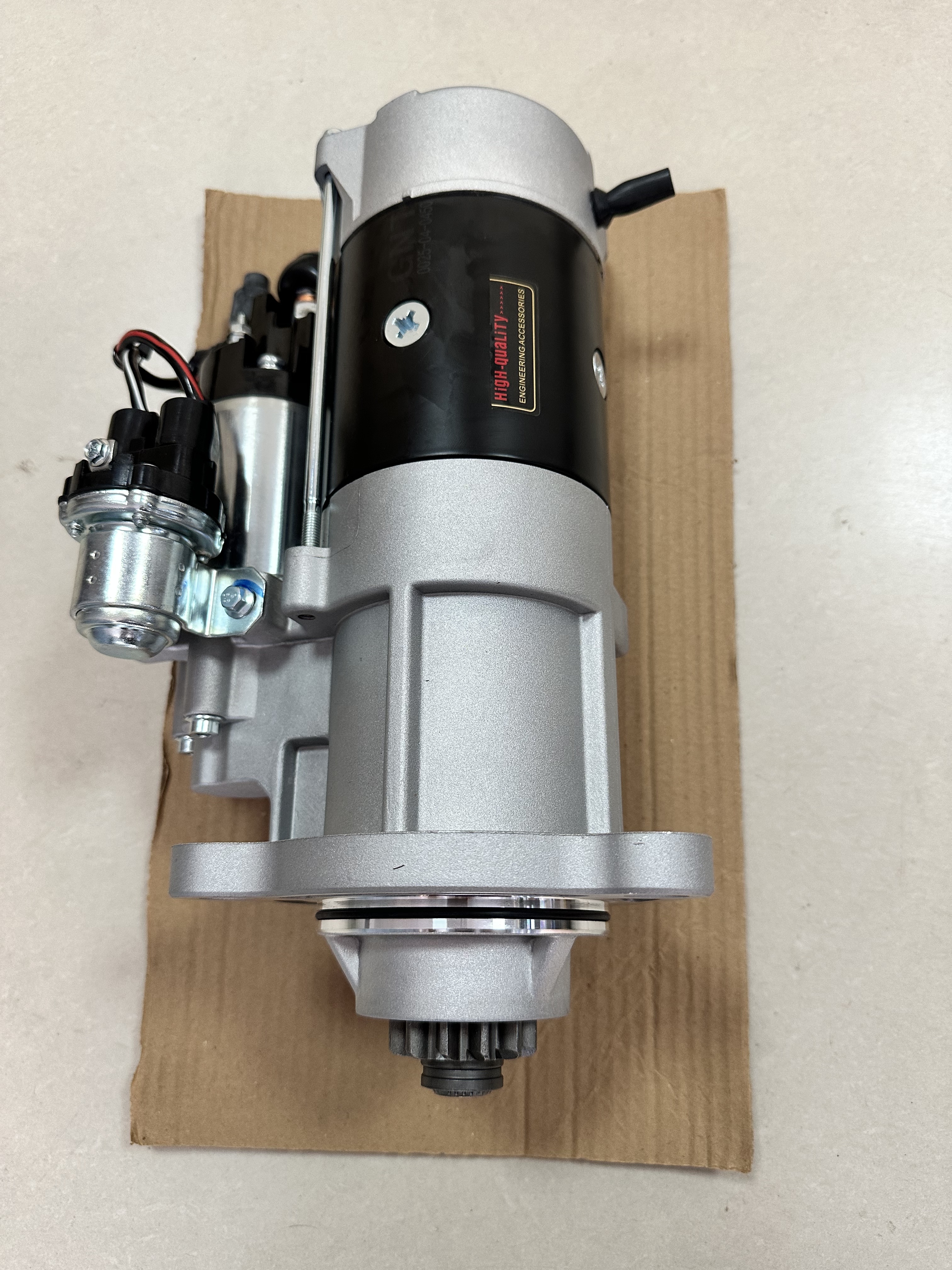 High Torque Starter Motor Assembly Replacement For Shantui SE370 Excavator Engine Starting Motor 24V