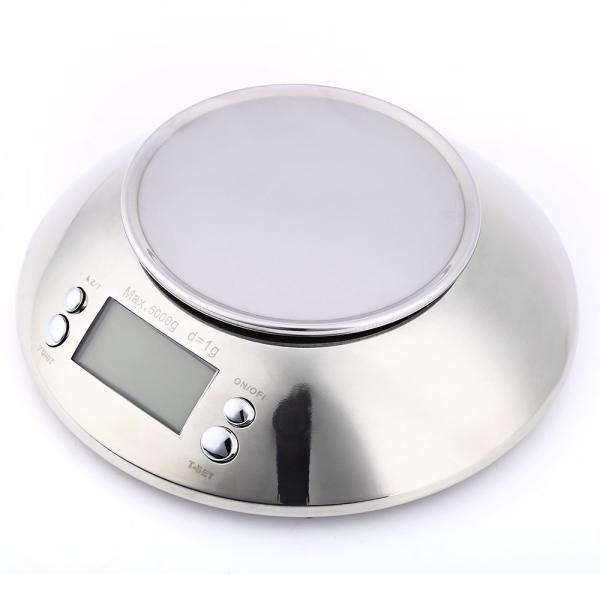Mejorar su cocina con nuestra escala electrónica de acero inoxidable cuenco 1g incremento y medición de temperatura