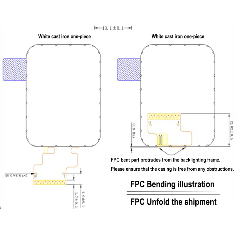 1.69 inches, driven by ST7789, 240X280 TFT parallel port high-definition display screen, optional bare screen or TFT module