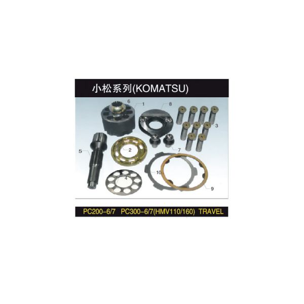 Komatsu Travel Motor Parts with Half Year Warranty Made of Steel Iron and Copper for Professional Engineer Solution