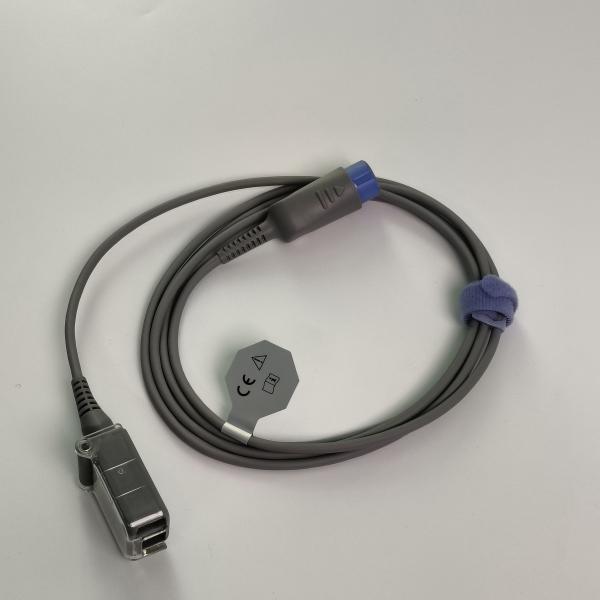 REF SHEC3 Cable d'extension de l'oxygène sanguin 2M Tête ronde bleue Fente unique 7 broches L 2,0 M