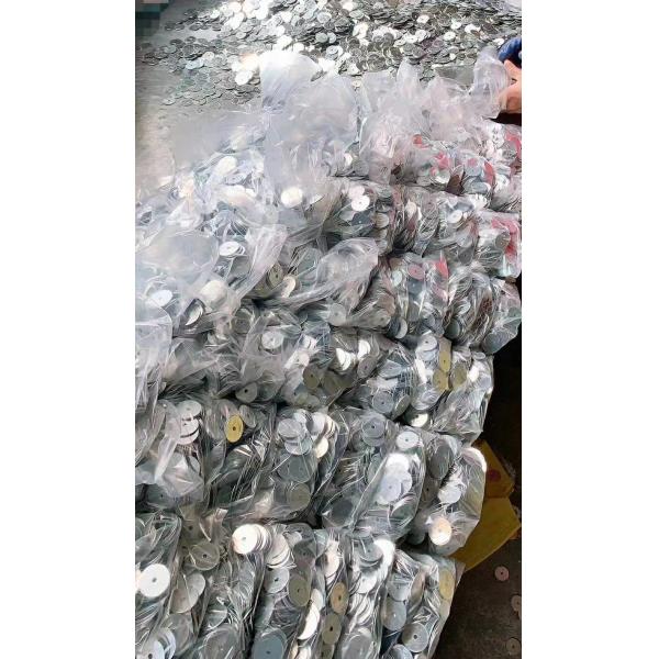 Custom Size Galvanizde Steel Flat Washers / Round Plain Washer DIN125 DIN9021