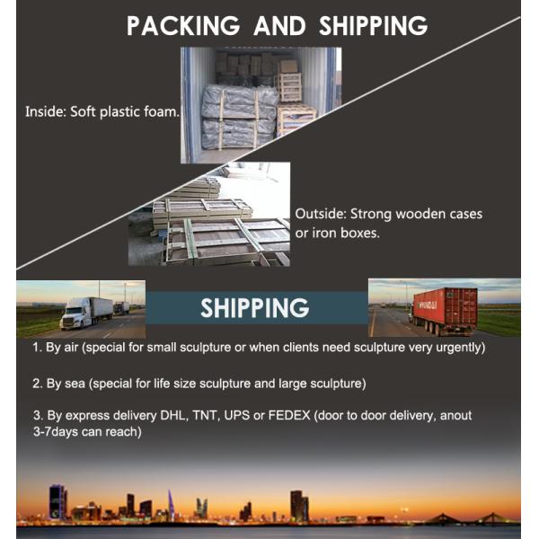 Home Decoration Antique Cast Iron Statues Lost - Wax Casting Process