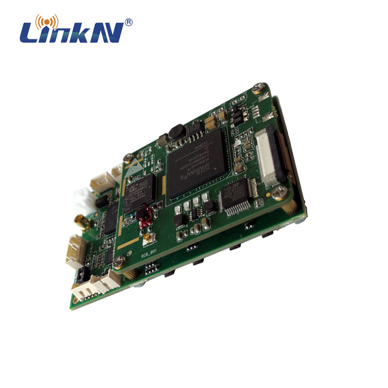Размера задержки AES256 передатчика QPSK FHD SDI CVBS 200-2700MHz модуля COFDM OEM вес видео- низкого мини низкий