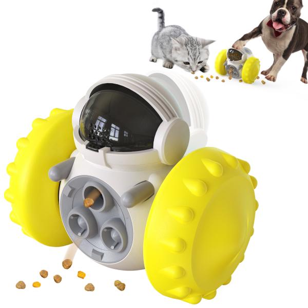 Mascotas Slow Treat Juguetes Perros Comida Puzles Alimentador Juguetes Robot adecuado Dispensador de alimentos Interactivo