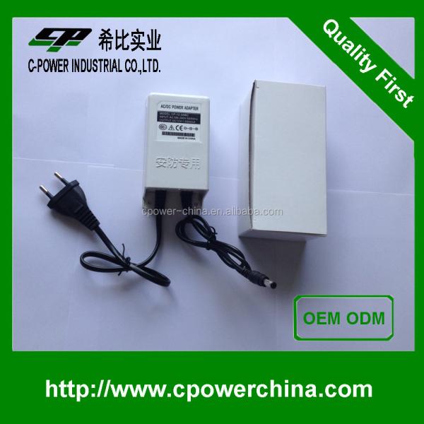 12V DC Power Adapter Output Current 2000mA CE Certificate White for Outdoor Activities