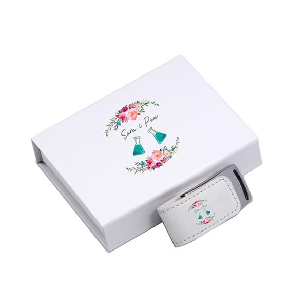 Оптовый выдвиженческий кожаный привод флэш-диска 4GB USB 8GB 62mm*27*12mm