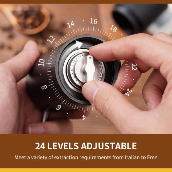 Hand Operated Manual Burr Coffee Grinder Hand Crank Conical Burr For Business Gifts