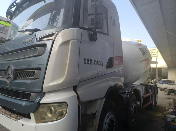 Sany 12cbm Second Hand Concrete Mixer Trucks Euro V Emission Strong Load
