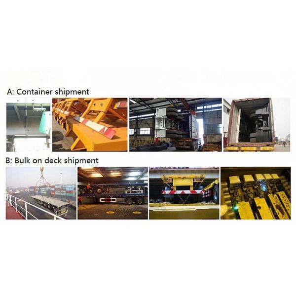 4 Tri Axle Container Chassis Semi Trailer for Container 60 Ton