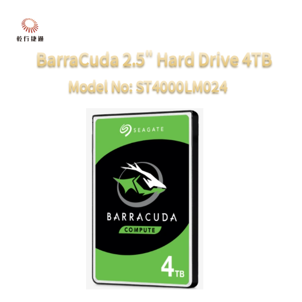 Seagate BarraCuda 2.5 Hard Drive 4TB Model No: ST4000LM024