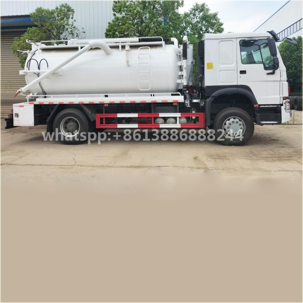 Export Type HOWO   15000 Liters  Sewage Suction Truck        Vacuum Tanker