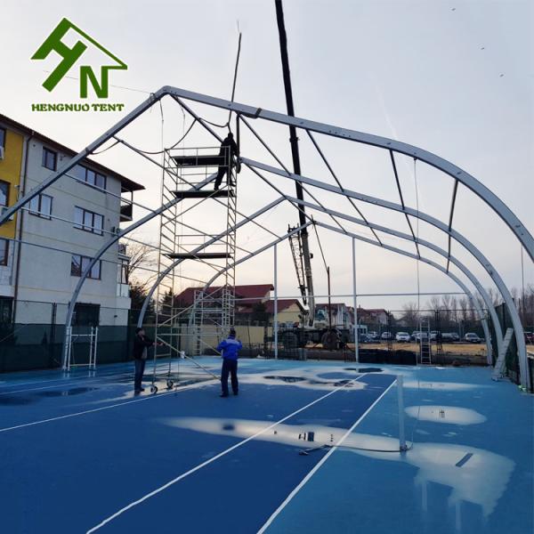 Шатер теннисного корта сени PVC рамки стиля TFS алюминиевой непрозрачной изогнутый тканью
