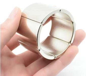 Arc Shaped Neodymium Permanent Magnet High Strength Customized Size