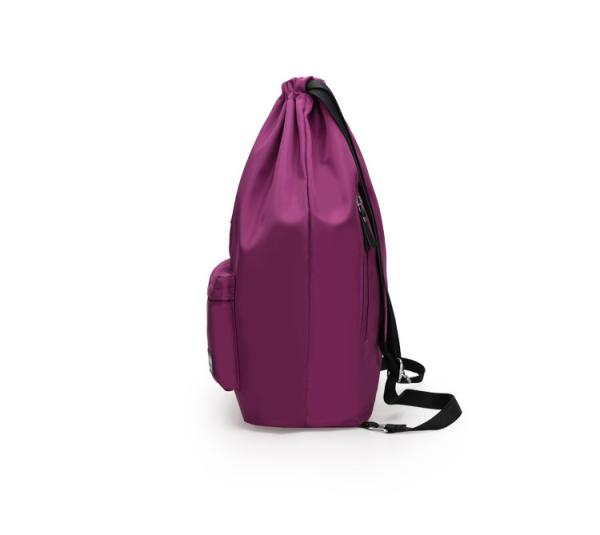 Sports Pull String Backpack , Durable Simple Style Athletic Drawstring Bag