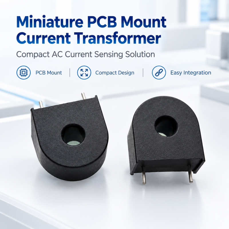 PCB Mount Miniature Current Transformer AC Current Sensor for Power Monitoring