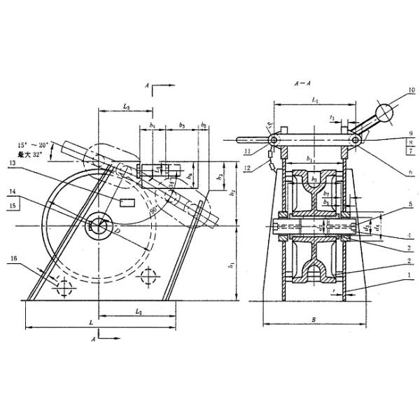 Тип корабль Адвокатуры ролика GB/T 3844 затвора анкерной цепи причаливая оборудование