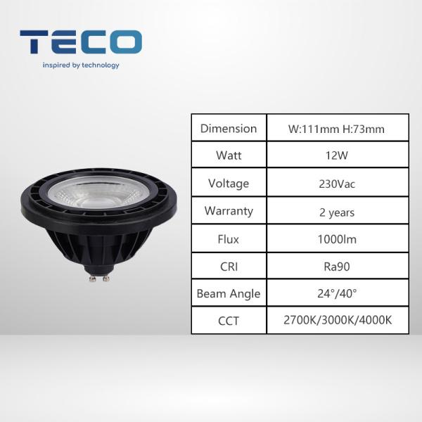 Es muy cálido blanco ES111 LED bombilla apagable foco GU10 Base 2700K 40 grados 25000hrs Duración