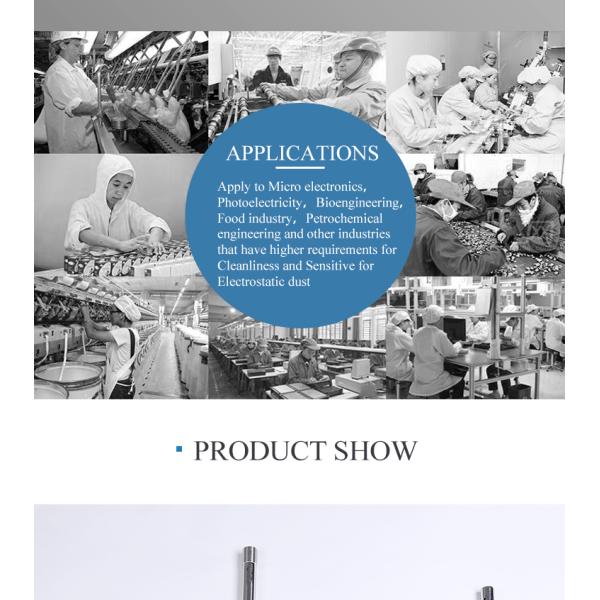 antistatic esd cleanroom cleaning flat floor mop