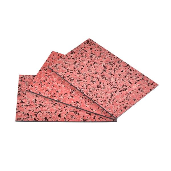 Panneau composé en aluminium de marbre avec le noyau de PE/FR pour la décoration de construction