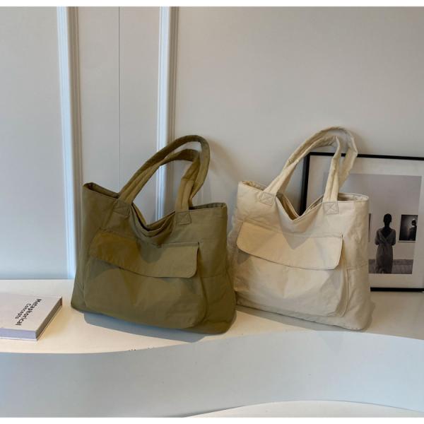 Large Capacity Work Oxford Tote Shoulder Bag Customized Open Closure Waterproof Nylon