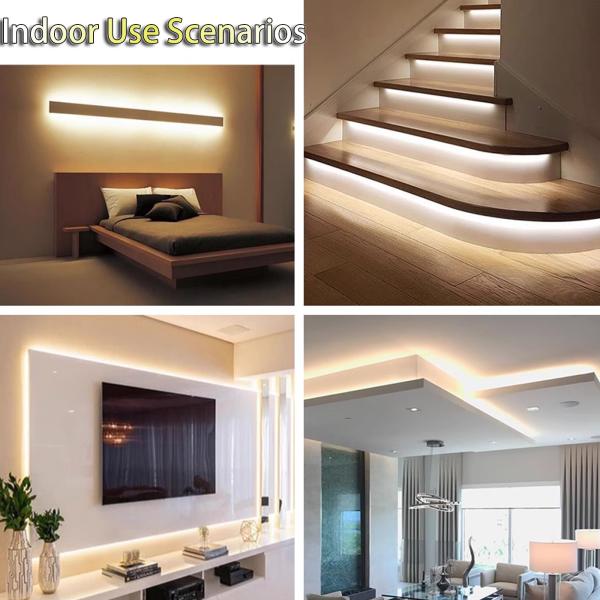 LED Waterproof Light Strip Low Voltage 12V Underwater Outdoor Light Strip 24V Underwater Light Strip Self-Adhesive Fish Tank Fish Pond Soft Light Strip