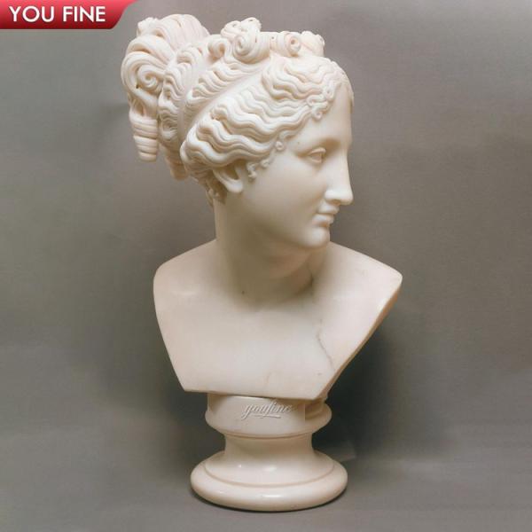 Interior Decoration Life Size Marble Statue Head Decoration