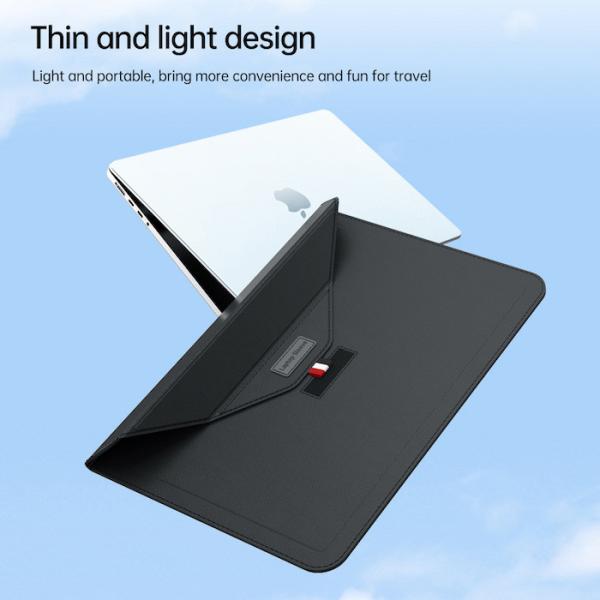 Fashion Luxury Brown PU Laptop Liner Case Sleeve Bag For On-The-Go Professionals