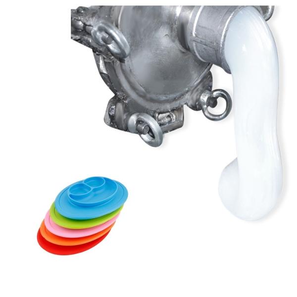 Силиконовая резина улитки качества еды 550% жидкостная для плиты веса обедающего устанавливает