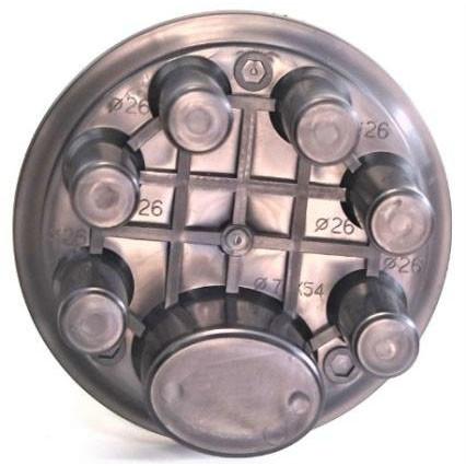 1 vertical da abóbada de Tray Fiber Optic Joint Closure Ftth da tomada 8 da entrada 6 exterior