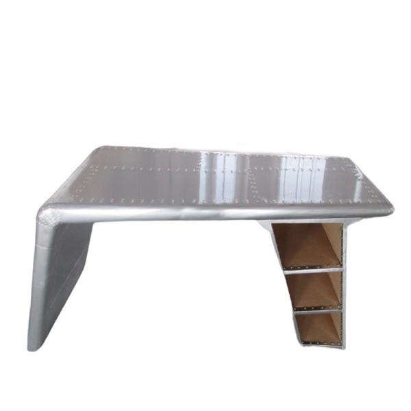 Aluminum aviation desk table metal rivets aircraft wing aviation desk Office Table