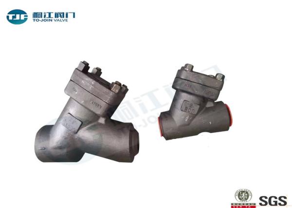 Forged A 182 Steel Y Strainer Valve Threaded Type With SUS 316 Screen