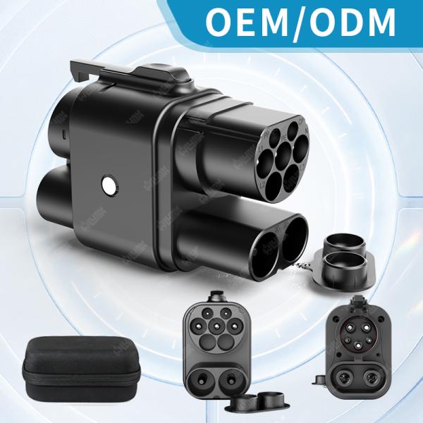 Olink Brand-new upgrade Adapter Ccs2 to Ccs1 Dc Fast Ev Charger 250a CCS 2 to CCS 1 Ev Connector for Electric Car