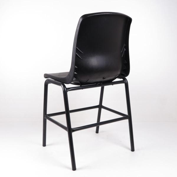 Black Plastic Ergonomic ESD Chairs Steel Rack To Support Seat Cheap Price