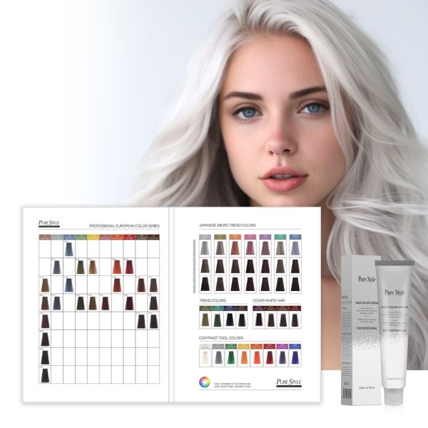 Purestyle Private Label Organic Permanent Hair Color Cream for Home and Salon Use OEM Hair Color Manufacturer