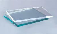 Vidrio flotante ultra claro con bordes pulidos con bajo contenido de hierro