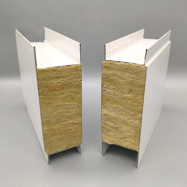 950mm/1150mm Width Metal Panel Fireproof Rock Wool Sandwich Panel for Exterior House