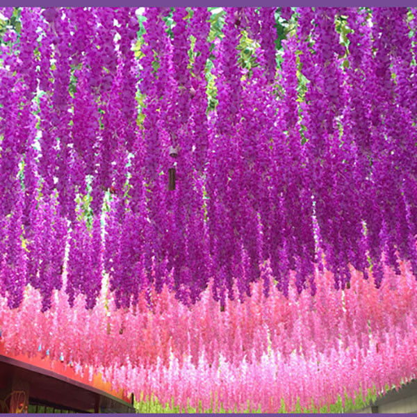 75cm 110cm Silk Green Plants Artificial Witseria Flower Hanging Ceiling