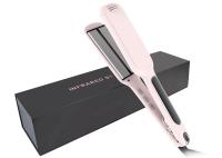 redresseur infrarouge de cheveux de 2 pouces, fer plat titanique de doubles outils chauds de tension