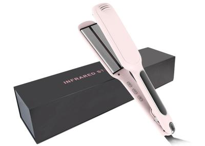 2 inch Infrared Hair Straightener , Dual Voltage Hot Tools Titanium Flat Iron