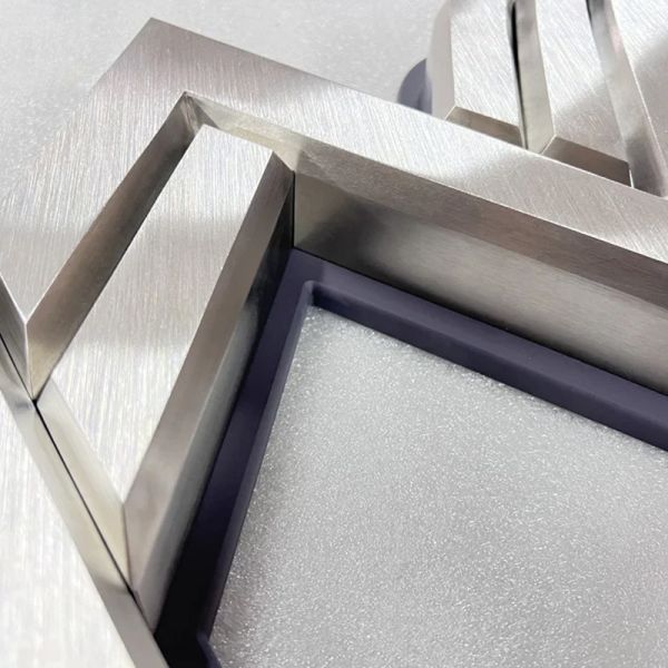 Custom Brushed Stainless Steel 3D Letters Non-Illuminated Metal Sign
